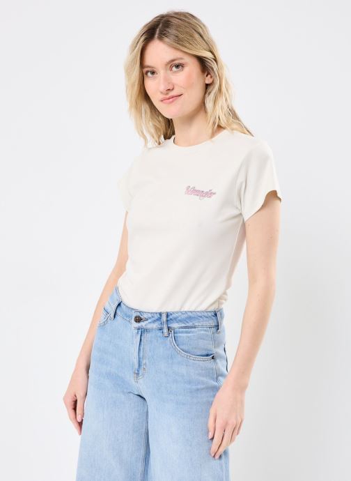 Vêtements Shrunken Band Tee Vintage White pour Accessoires - Wrangler - Modalova
