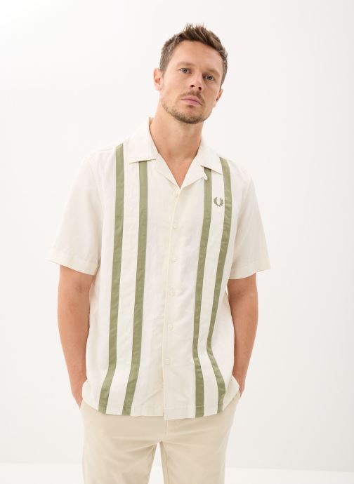 Vêtements PANELLED LINEN BLEND SHIRT pour Accessoires - Fred Perry - Modalova