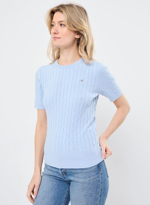Vêtements STRETCH COTTON CABLE SS C-NECK pour Accessoires - GANT - Modalova