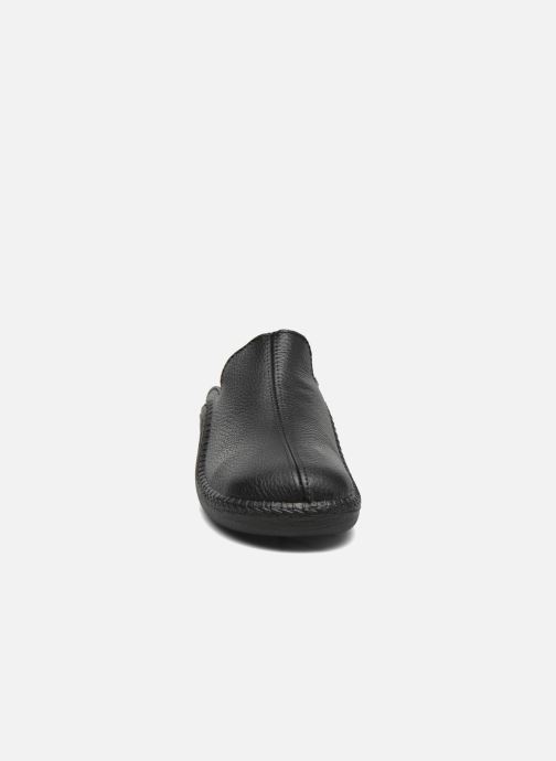 romika mokasso 202 men's black leather slipper
