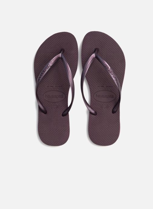 havaianas aubergine metallic