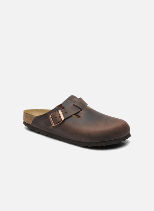 Birkenstock Boston Cuir W Braun Clogs Pantoletten Bei Sarenza De