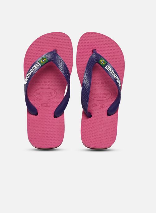 Flip flops & klipklapper Havaianas Brasil Logo E Pink detaljeret billede af skoene