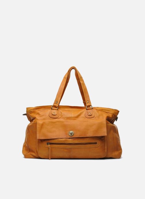 Borse Pieces Totally Royal leather Travel bag Marrone vedi dettaglio/paio