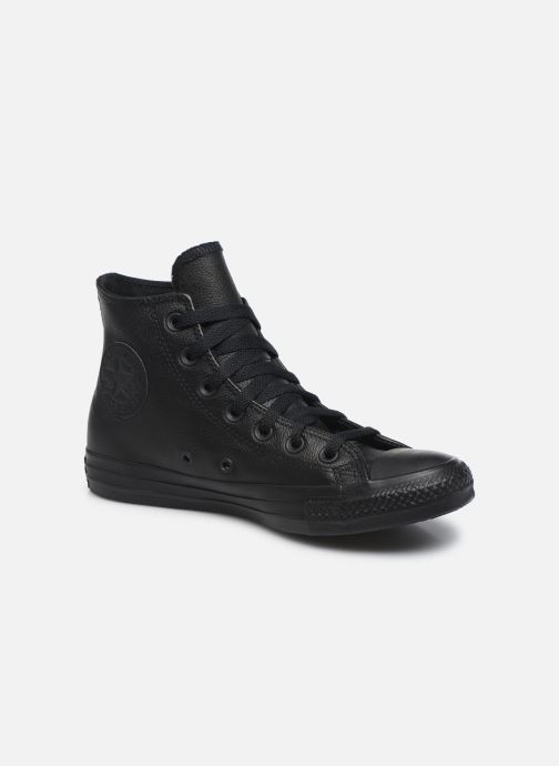 Sneakers Converse Chuck Taylor All Star Mono Leather Hi W Sort detaljeret billede af skoene