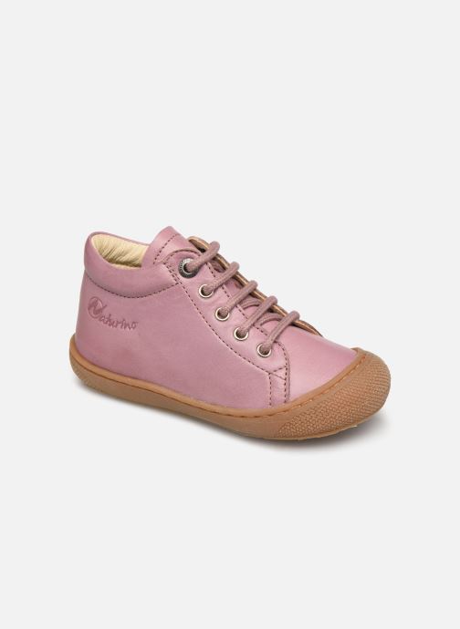 Snøresko Naturino Cocoon Pink detaljeret billede af skoene