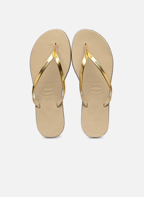 Flip flops & klipklapper Havaianas You Metallic Guld og bronze detaljeret billede af skoene