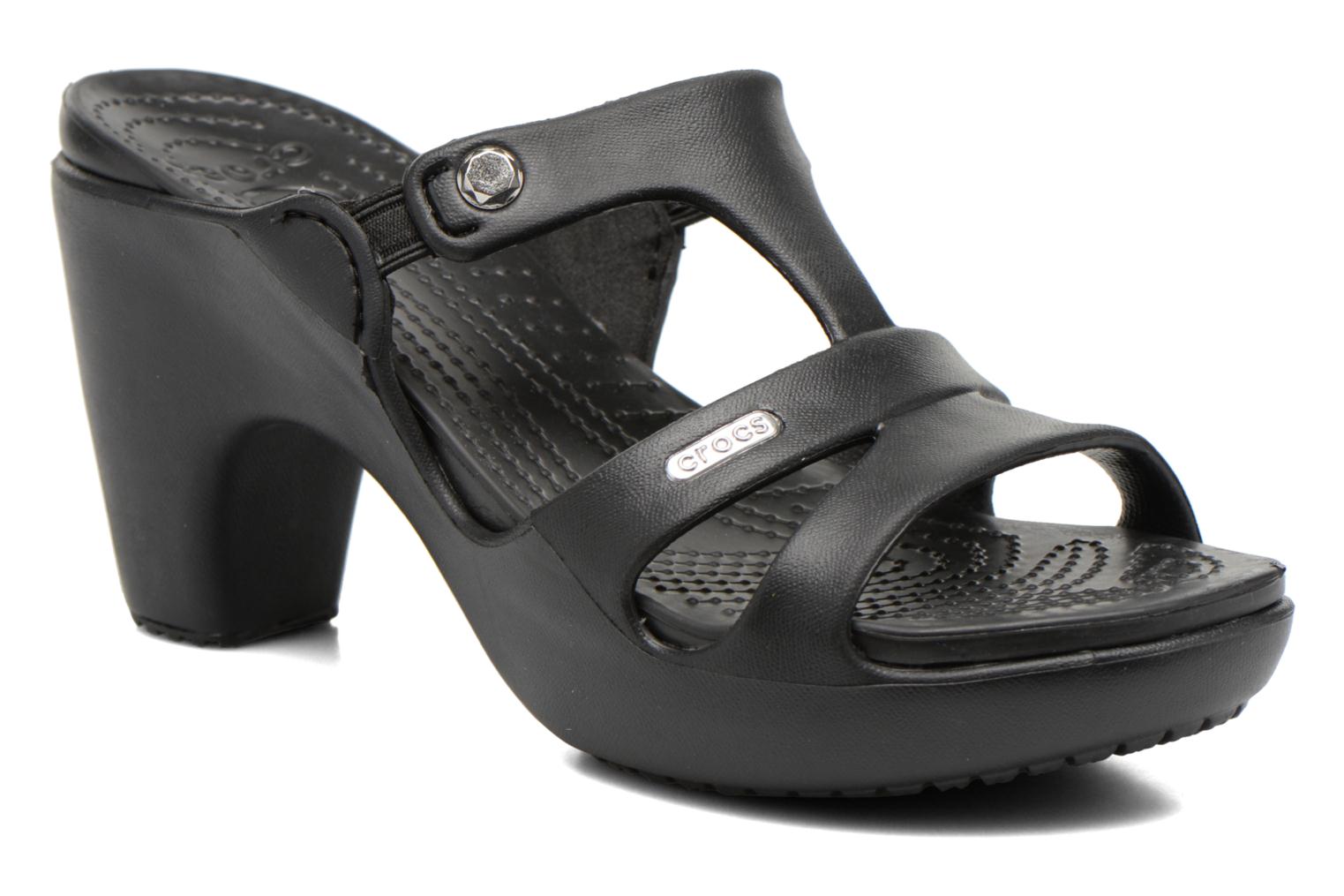 Crocs Cyprus V Heel W (Black) - Mules & clogs chez Sarenza (259357)
