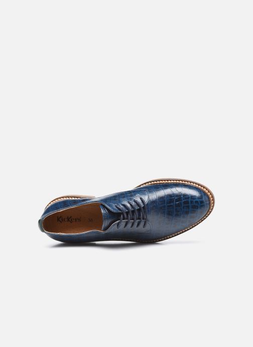 kickers oxfork bleu