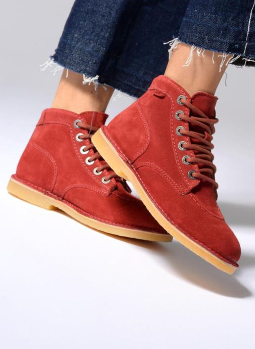 263898 Kickers F beige Orilegend Schnürschuhe wqIIrxapX5