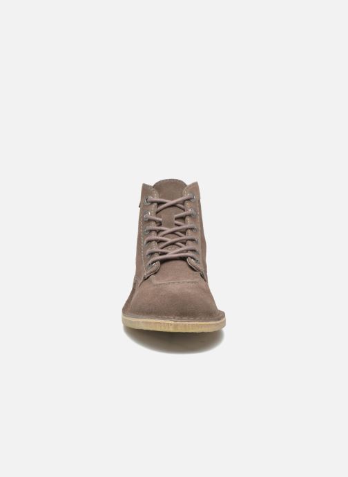 263898 Kickers F beige Orilegend Schnürschuhe wqIIrxapX5