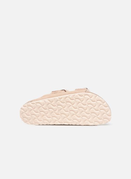 birkenstock arizona shearling beige