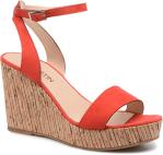 Swedish Hasbeens Cross Strap Debutant (Red) - Sandals chez Sarenza (164787)