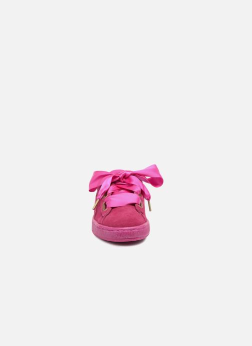 puma suede heart satin rose