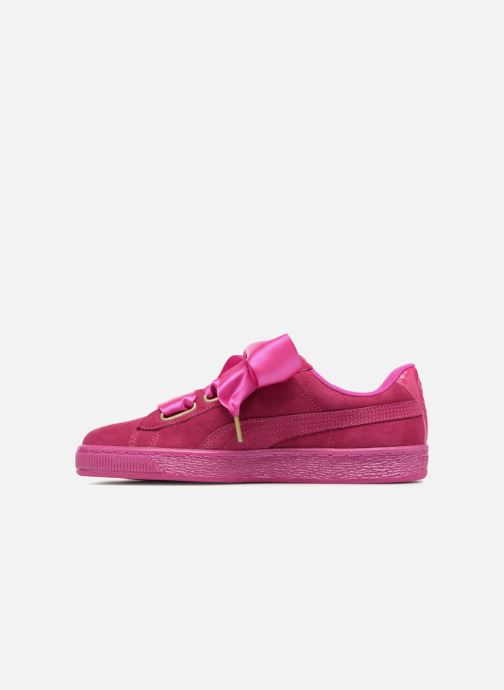 puma suede heart satin rose