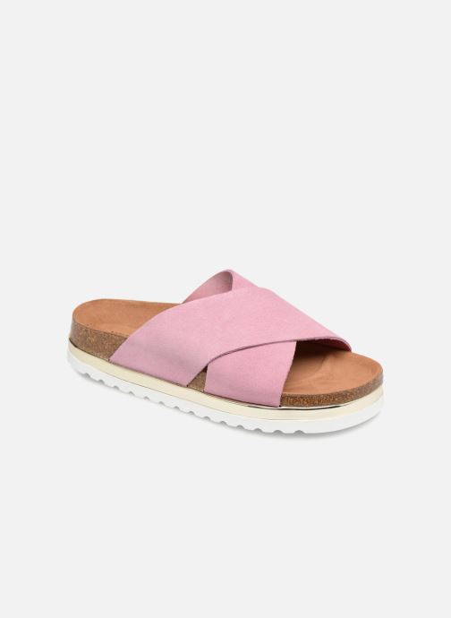 Vero Moda Leather Sandal Clogs og træsko 1 Pink hos (334260)