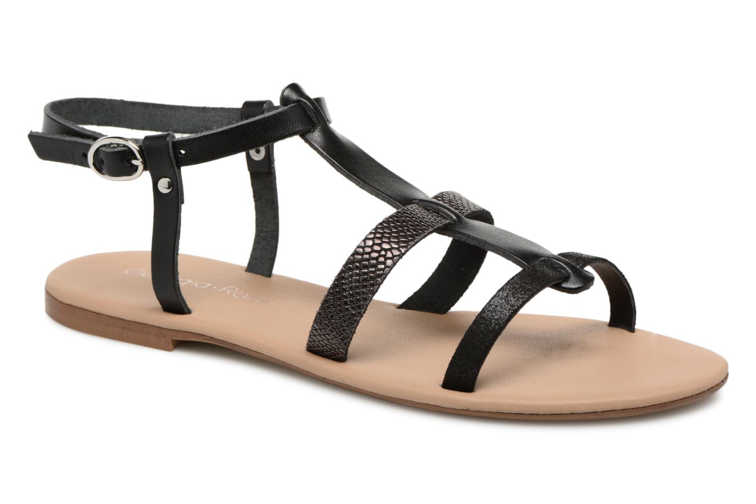 chez Dobrida pieds 314325 et Rose nu Sarenza Georgia Sandales Noir 0547w5qf