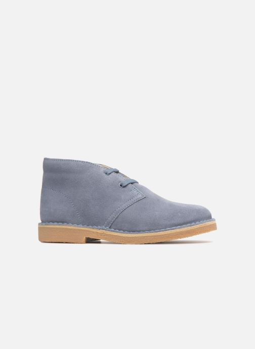 clarks desert boot denim blue