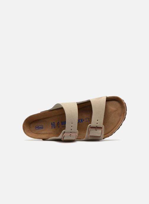 birkenstock arizona cuir suede soft footbed w