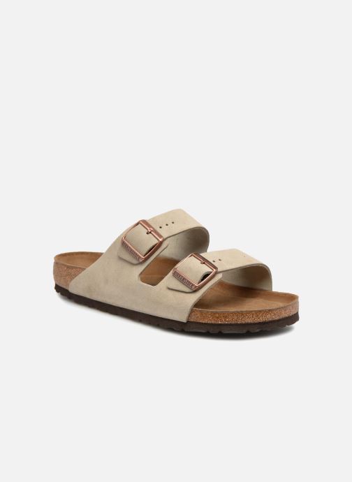 birkenstock arizona cuir suede soft footbed w