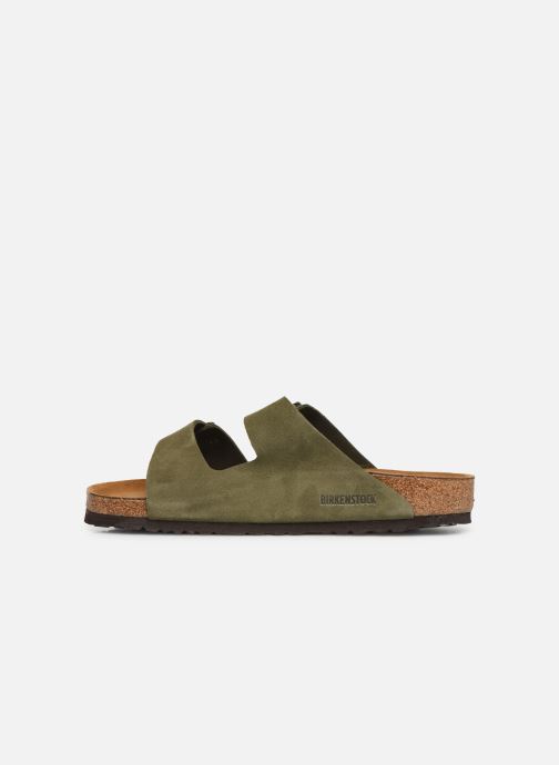 birkenstock arizona cuir suede soft footbed w