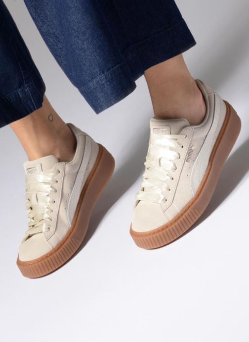 suede platform bubble