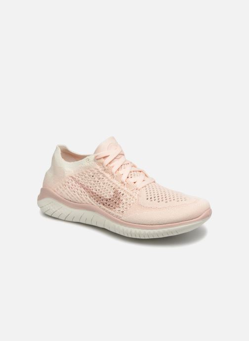 Nike Wmns Nike Free Rn Flyknit 2018 Sport Shoes In Pink At