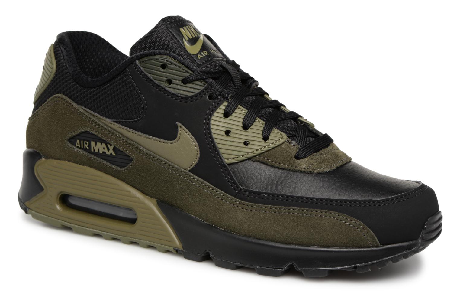 Nike Air Max 90 Leather (Noir) - Baskets chez Sarenza (330075) Baskets Nike Air Max 90 Leather Noir vue détail/paire
