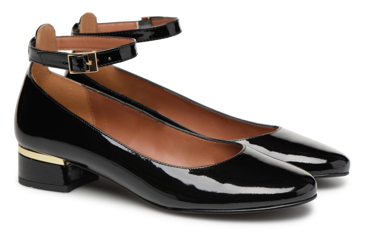 Busy Ballerines Vernis Made Sarenza 1 Girl Cuir By Noir IR70q7x