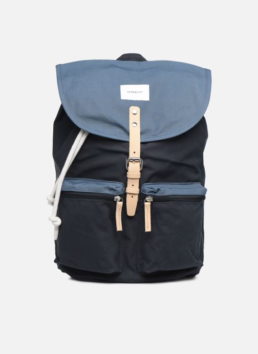 SANDQVIST ROALD Rygsække 1 Blå hos Sarenza (347317) Sandqvist Skoletasker Roald multi navy with black leather