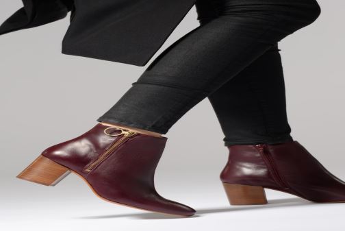 Bensimon Boots Stiefeletten amp; weinrot 335513 Bottines Zippees 1wUq1F