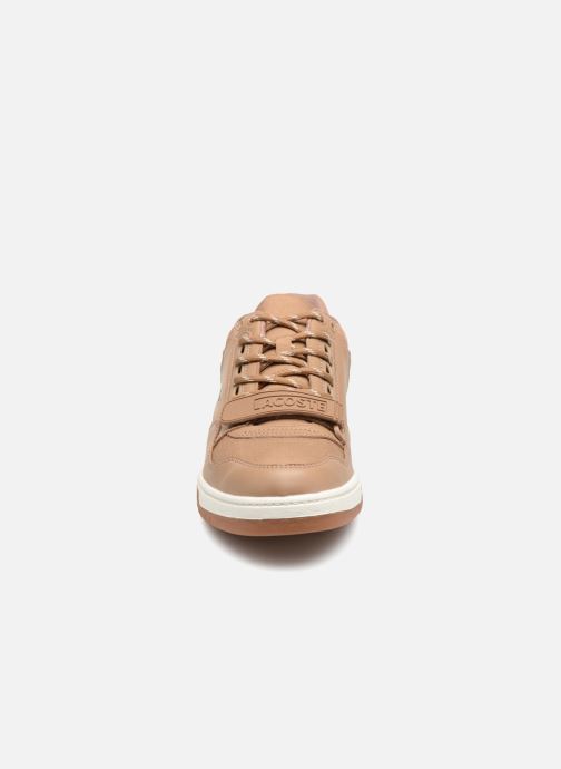 chaussure lacoste beige