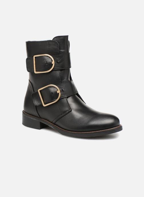 tommy hilfiger oversized buckle flat boot