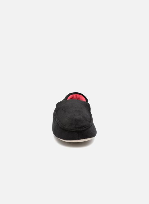 Chez 336105 noir Mocassin Chaussons H Velours Isotoner qwBXgB