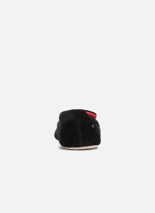 Chez 336105 noir Mocassin Chaussons H Velours Isotoner qwBXgB