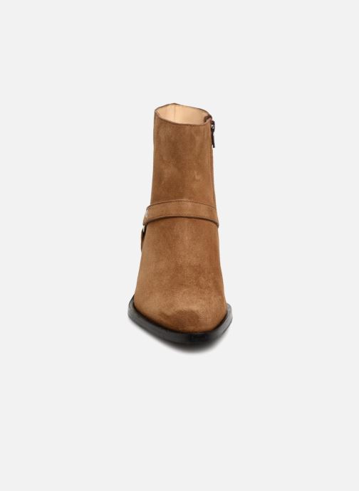 Lance Bottines Chez Harnais Jane 336248 Zip marron 5 Boots Boot Free Et dagqd