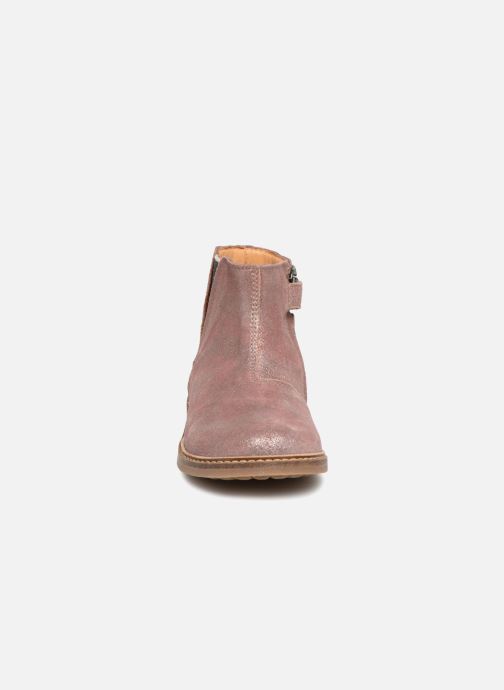 bottines vieux rose