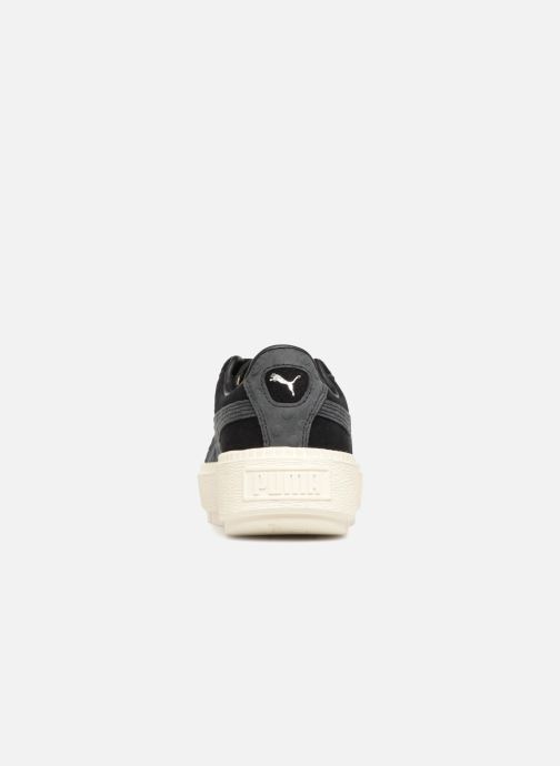 puma suede platform bambino nero