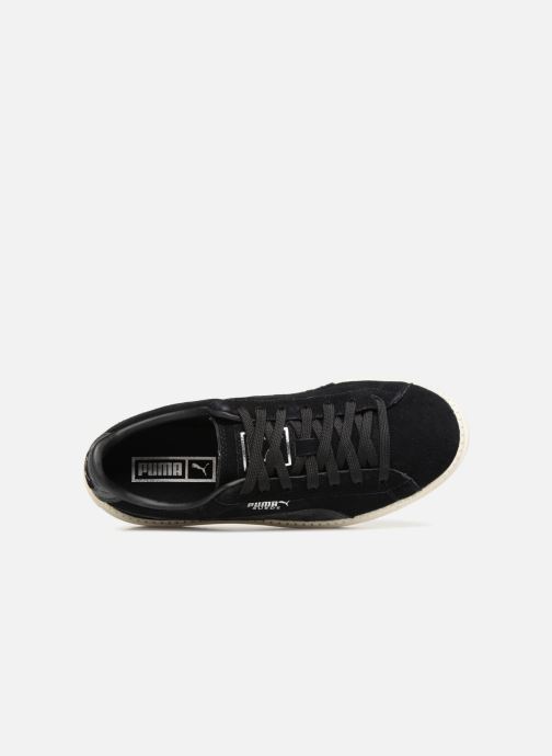 puma suede platform bambino nero