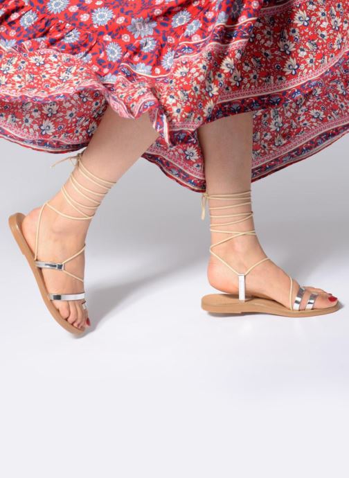 Sandalen Metallic 343830 Pieces silber Sandale TtAwHxwP