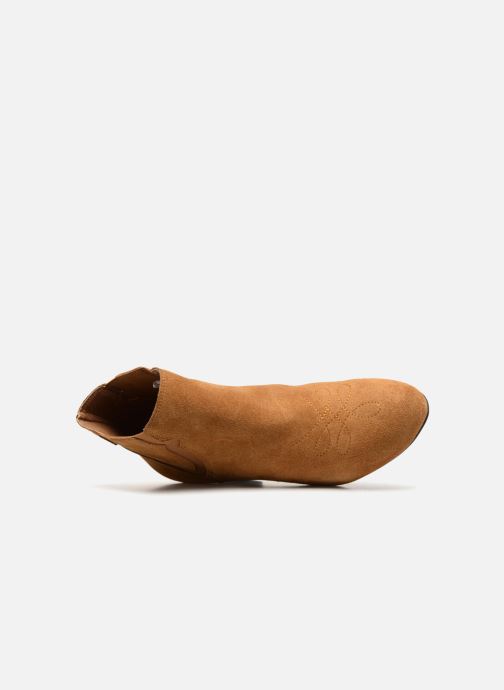 bottines croute de cuir