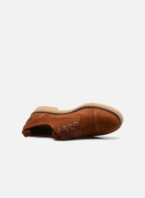 Cuir Monoprix Croute Derby braun De 352688 Premium Schnürschuhe nAIArqE7xw