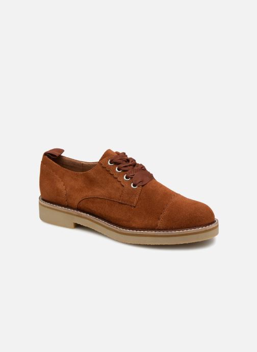Cuir Monoprix Croute Derby braun De 352688 Premium Schnürschuhe nAIArqE7xw