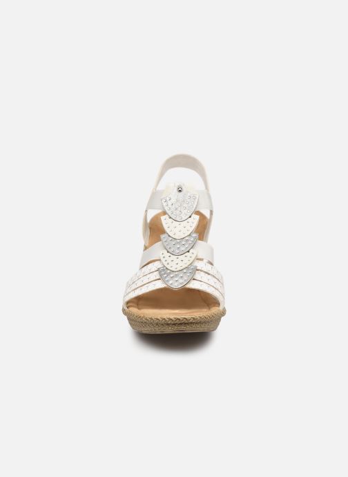 Sandales Weiss 66514 pieds Rieker Grace silber Et Nu zqUpjLMVSG