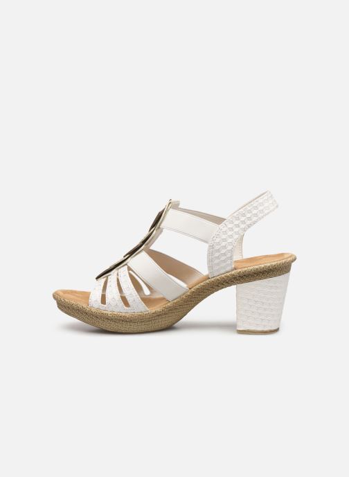 Sandales Weiss 66514 pieds Rieker Grace silber Et Nu zqUpjLMVSG