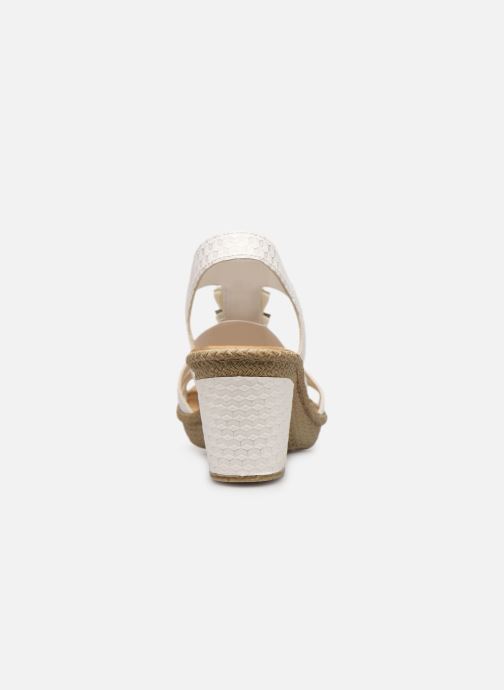 Sandales Weiss 66514 pieds Rieker Grace silber Et Nu zqUpjLMVSG