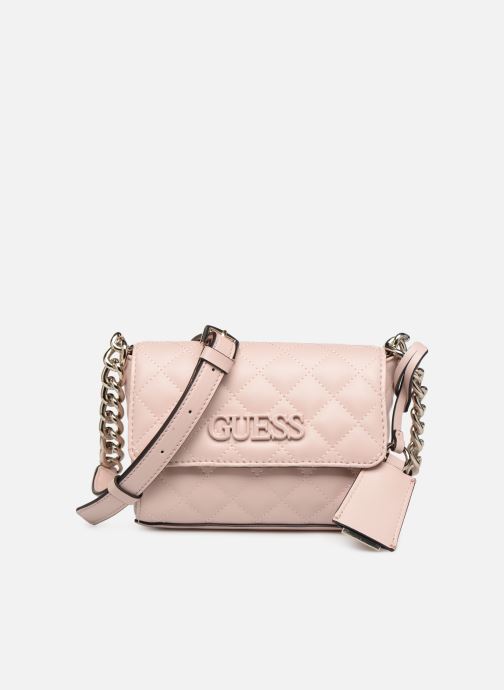Guess ELLIANA MINI CROSSBODY FLAP (Roze) Handtassen chez Sarenza (357656)