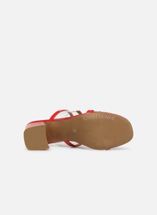 358028 Clogs Chattawak amp; rot Lupin Pantoletten BqwB7xY1z