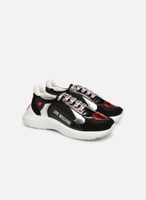 358088 Running Heart Moschino Love schwarz Sneaker New BzTwaq8aY
