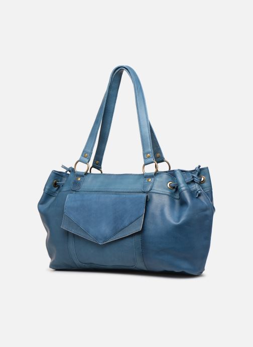 Pieces Borse azzurro Leather Beth 358134 Chez Bag BxWBgOvnq